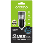 Oraimo OCC-31D Dual-Output Car Charger Head – Black