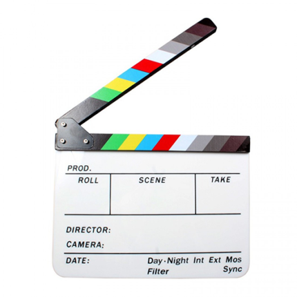 Colored Acrylic Clapper Board Slate Kenya