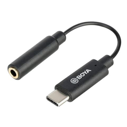BOYA by-K4 3.5mm TRS (Female) to Type-C (Male) Audio Adapter