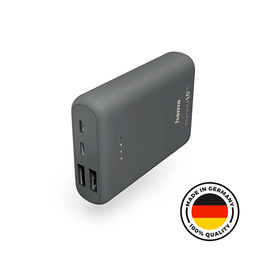 Hama Supreme 10HD – 10000 mAh 15W Power Pack – Grey