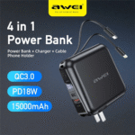 Awei P48K 4 In 1 Portable Multifunctional 15000mah Power Bank And Charger