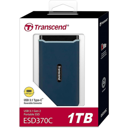 Transcend 1TB ESD370C Portable SSD (Navy Blue)