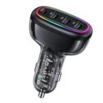 USAMS US-CC170 48W 4-port Transparent Car Fast Charger