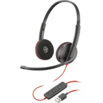 Plantronics Blackwire 3225 USB-A Headset, On-Ear Mono Headset, Wired