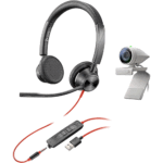 Plantronics P5 Webcam with Blackwire 3325 Bundle