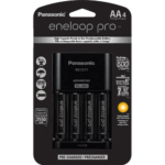Panasonic eneloop Pro Rechargeable AA Ni-MH Batteries with Charger 2550mAh 4-Pack