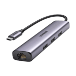 UGREEN CM475 USB C to 3 USB 3.0 Hub + RJ M Ethernet