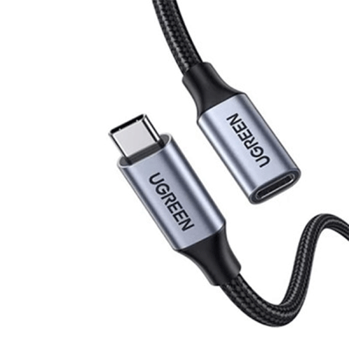 Untitled-5 UGREEN US372 USB-C Male to Female Gen2 5A Braided Cable 0.5m - Image 1