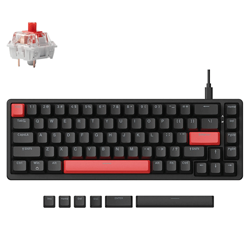 Lemokey-Keychron-X6-Red-Backlight Lemokey Keychron X6 Red Backlight - Image 1