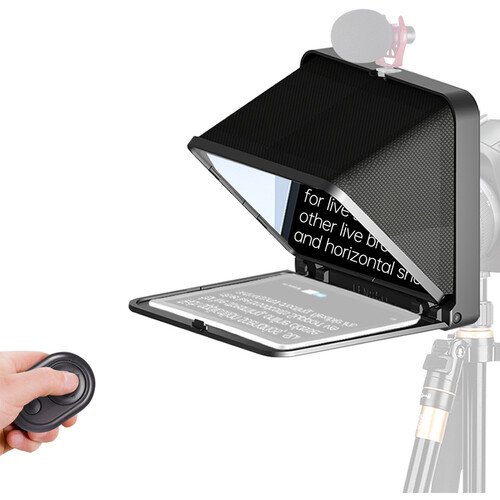 1709564729_1813617 LENSGO TC7 Portable Teleprompter for Smartphones, Tablets & Select DSLR/Mirrorless Cameras