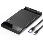 Ugreen 50743 2.4″ SATA External hard drive enclosure with USB to USB C cable