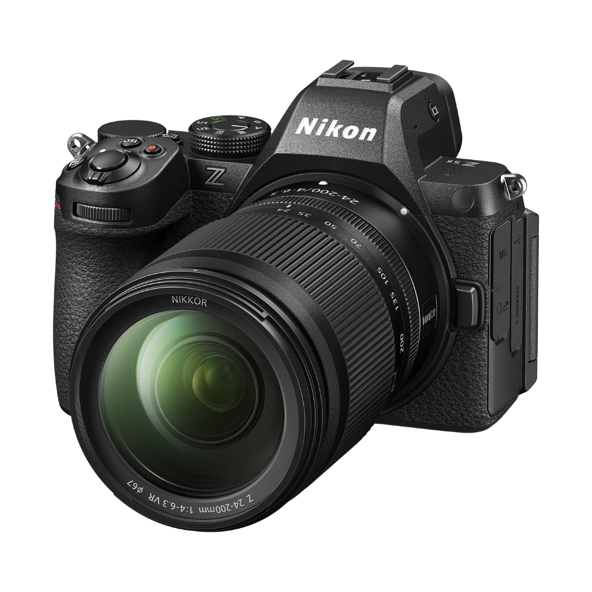 Nikon-Z5II_Z24-200_4-6.3_front34l.webp Nikon Z5 II Mirrorless Camera with 24-200mm f/4-6.3 Lens