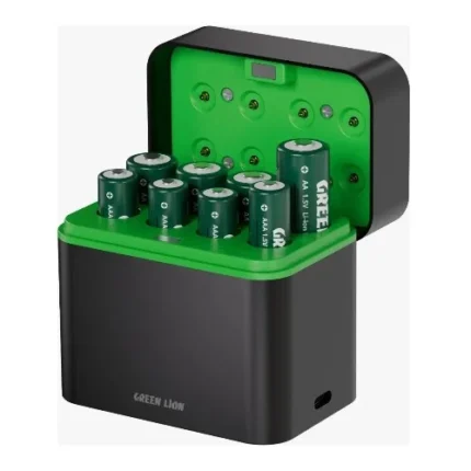 Green Lion Rechargeable 4*AA + 4*AAA Battery Dock