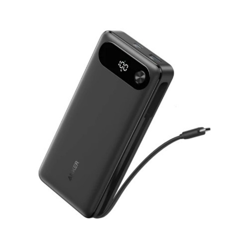 Anker-Power-Bank-20K-87W-Built-In-USB-C-Cable-a.jpg Anker Power Bank (20K, 87W, Built-In USB-C Cable) - Image 1