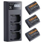 K&F Concept NP-FZ100 Triple Pack (3 Batteries + Triple Charger)